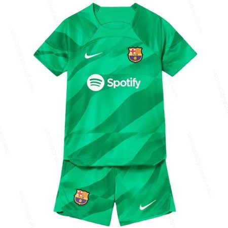 Barcelona Goalkeeper Vaikų futbolo rinkinys 23/24 – Žalia