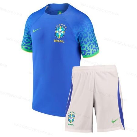 Brazilija Away Vaikų futbolo rinkinys 2022