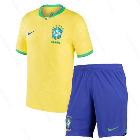 Brazilija Home Vaikų futbolo rinkinys 2022