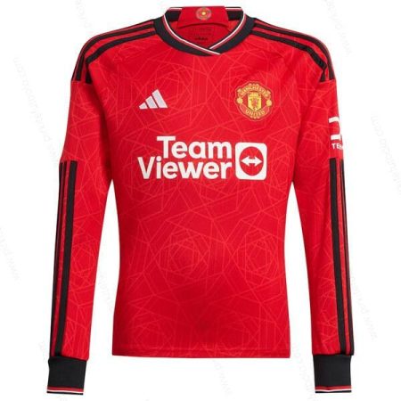 Manchester United Home Long Sleeve Futbolo marškinėliai 23/24