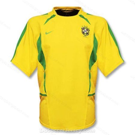 Retro Brazilija Home Futbolo marškinėliai 2002
