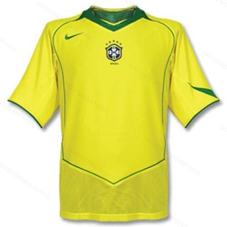Retro Brazilija Home Futbolo marškinėliai 2004