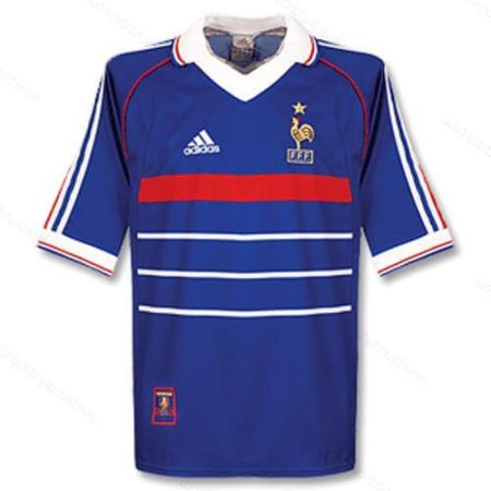 Retro Prancūzija Home Futbolo marškinėliai 1998